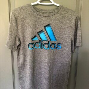 ► BLUE AND GRAY ADIDAS YOUTH T-SHIRT